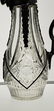 American Brilliant Period Ewer With Silver Top - 20