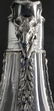 American Brilliant Period Ewer With Silver Top - 9