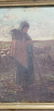Antique Shepherdess Painting Attr To J.Francois Millet - 15