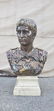 A Fine Copper Bust on Marble Painted Life Size