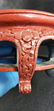 Antique Chinese Cinnabar Vase On Stand 19 C - 7