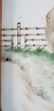Lg Chinese Porcelain Plaque w/ Elder 19 c - 13