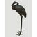 Antique Meiji Period Bronze Crane Garden Sculpture - 3