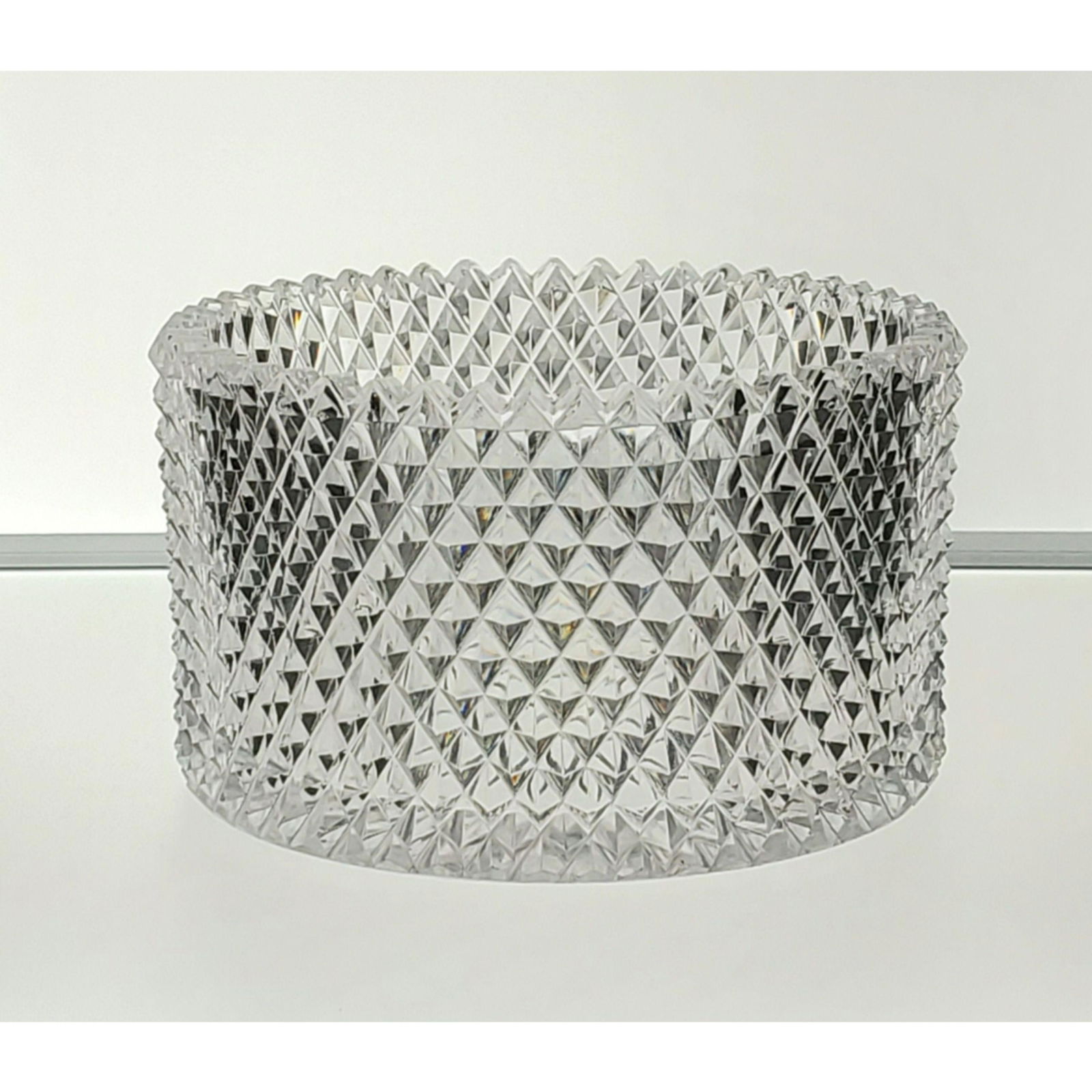 American Brilliant Period Wine Bottle Cut Glass Coaster: American Brilliant Period Wine Bottle Cut Glass Coaster. Measures 2 3/4" x 4 9/16 Diameter.