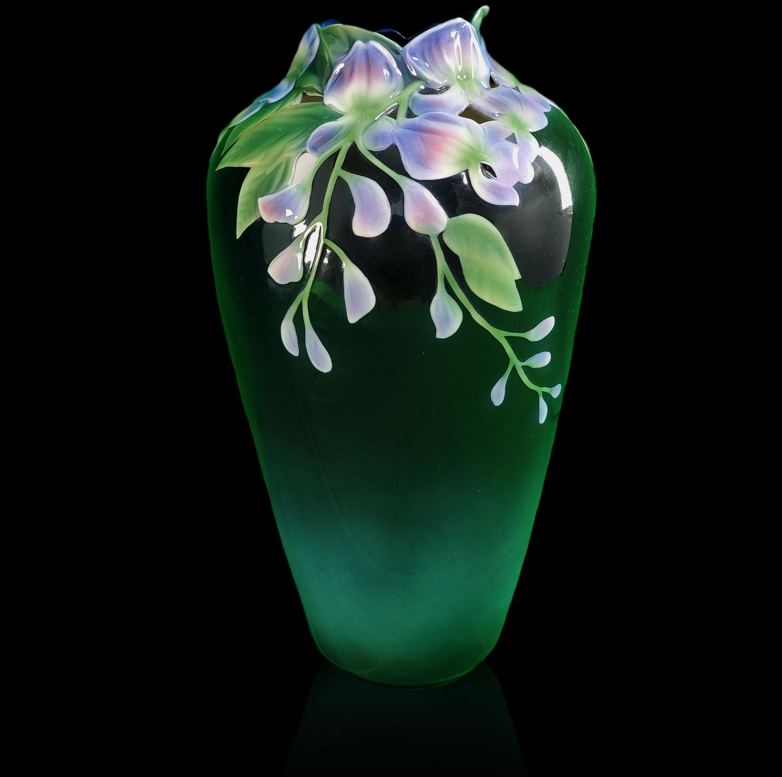 A Fine Franz Porcelain Vase: A Fine Franz Porcelain Vase. Measures 12" Tall