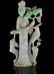 A Chinese carved jade figure of Kwan Yin