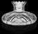 American Brilliant Pd cut glass Flower Center "FATIMA"