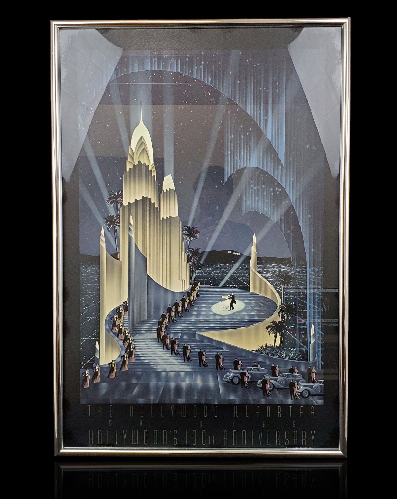 Graphic Lithograph Robert Hoppe 1987: Graphic Lithograph Robert Hoppe 1987. Measures 25.5" x 37.5".Robert Hoppe was active/lived in the United States. Robert Hoppe is known for painter, sculptor, set design.