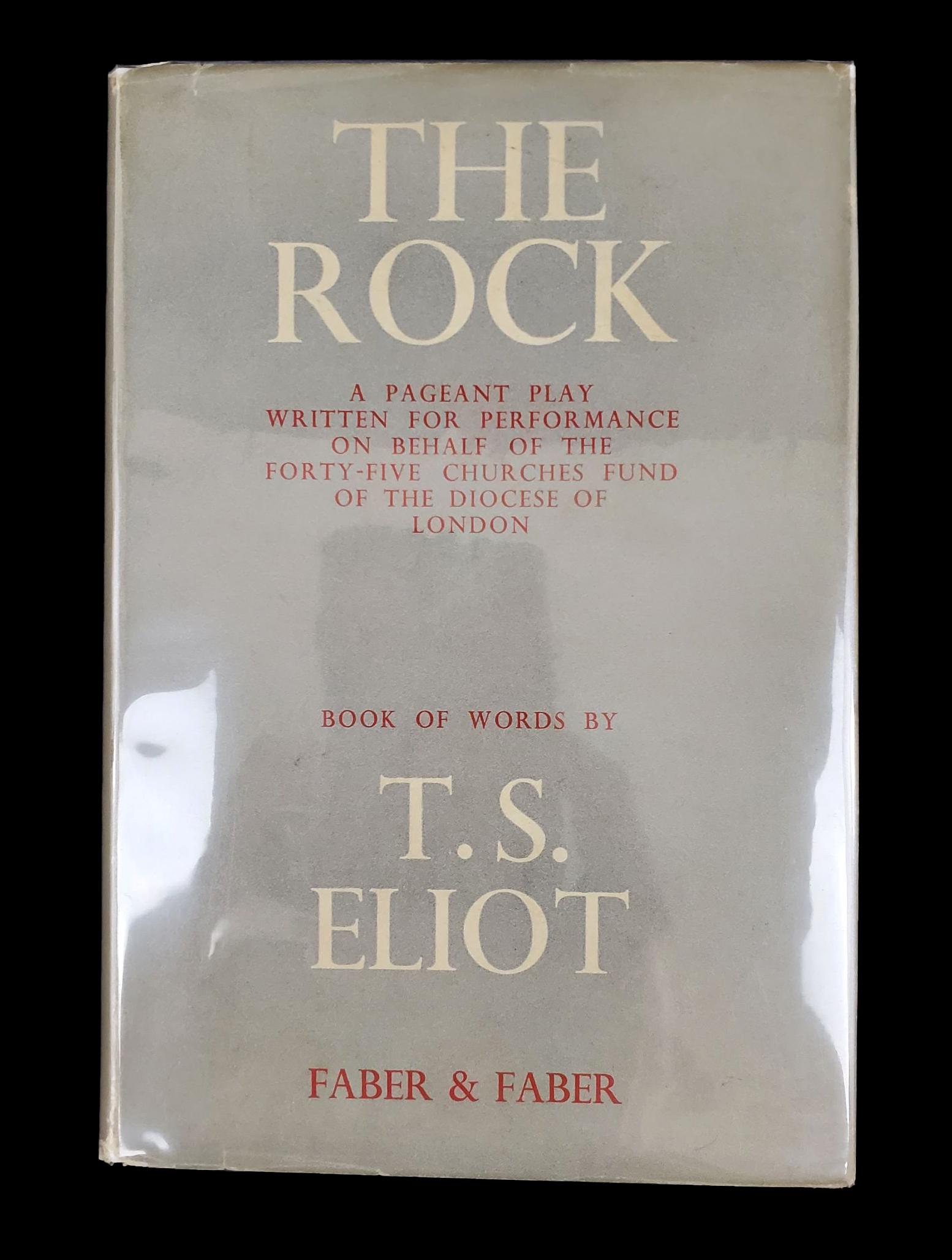 T.S Eliot,1st EDITION 1934 The Rock SIGNED (1 of 10)