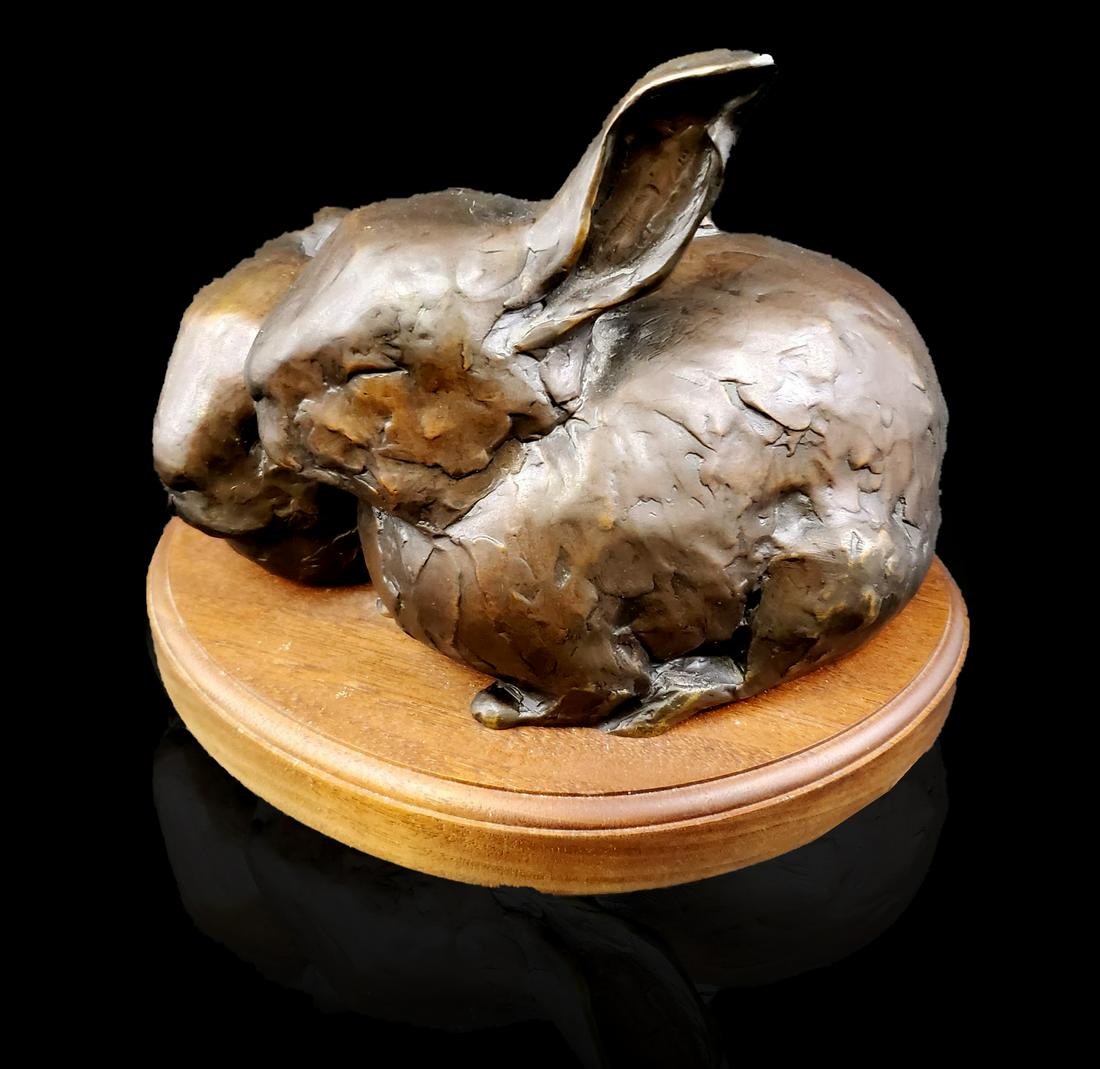 Bronze Rabbits sculpture # 2/20 Signed Rothman (1 of 12)