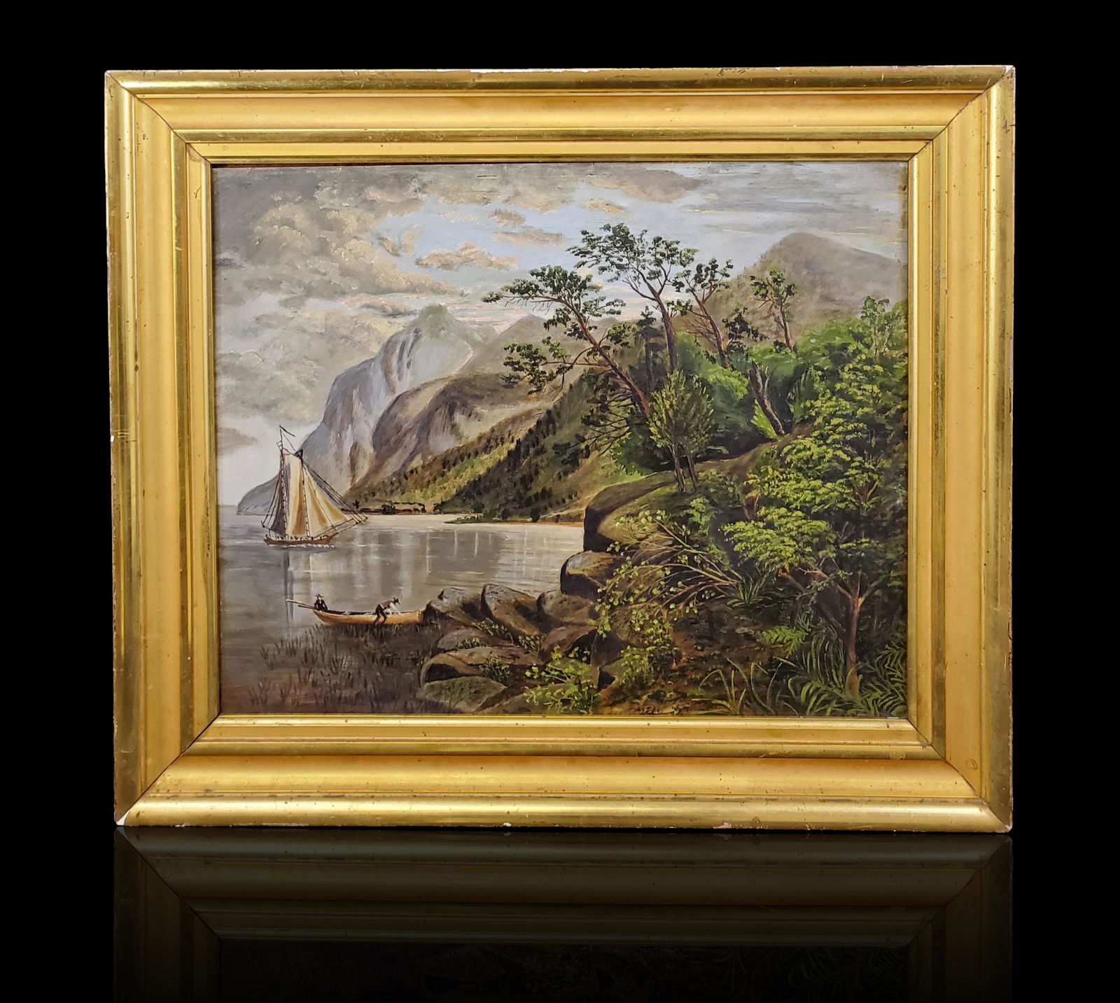 Hudson Valley School landscape painting (1 of 13)