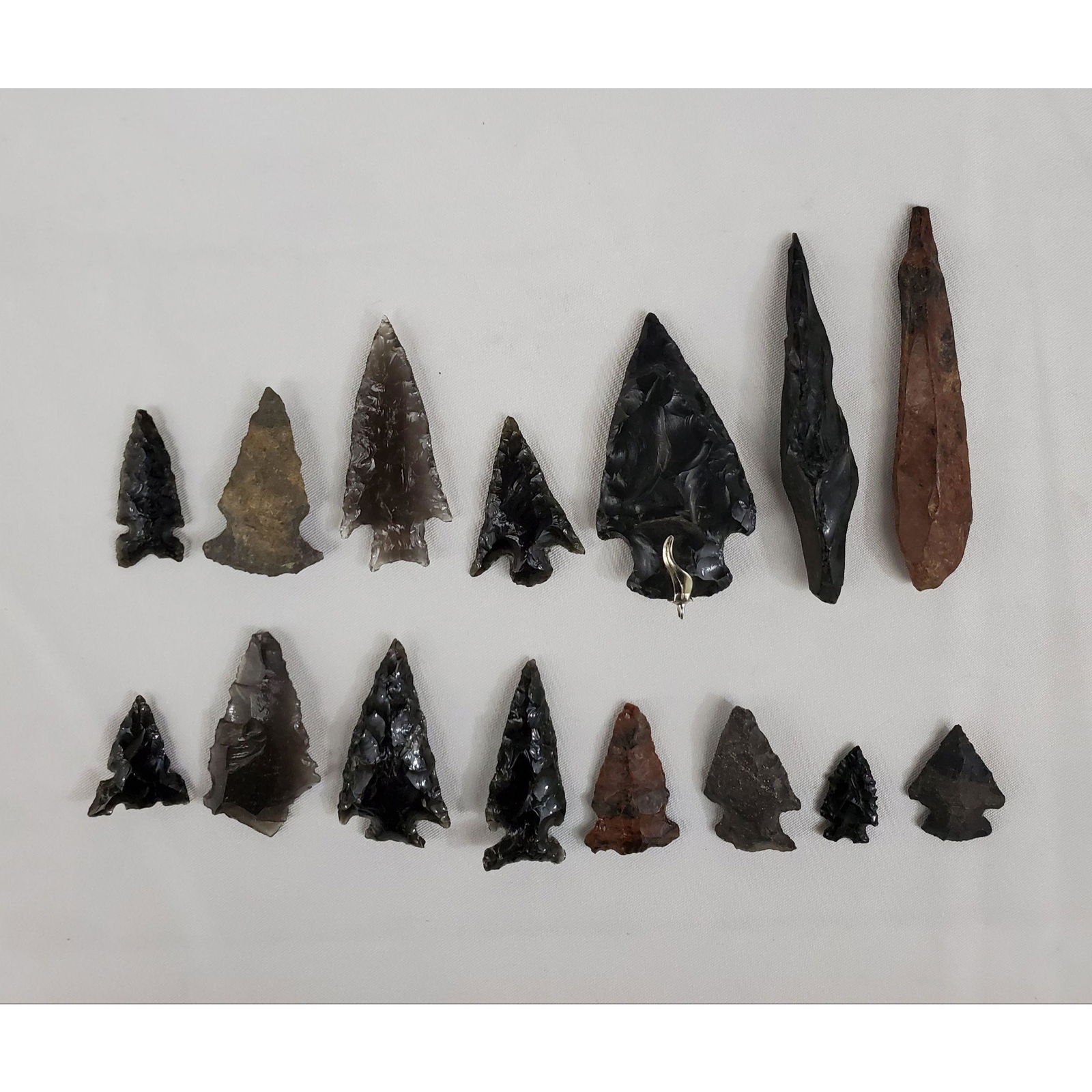 Native American Indian Artifacts Arrowhead points 15 Pc (1 of 12)