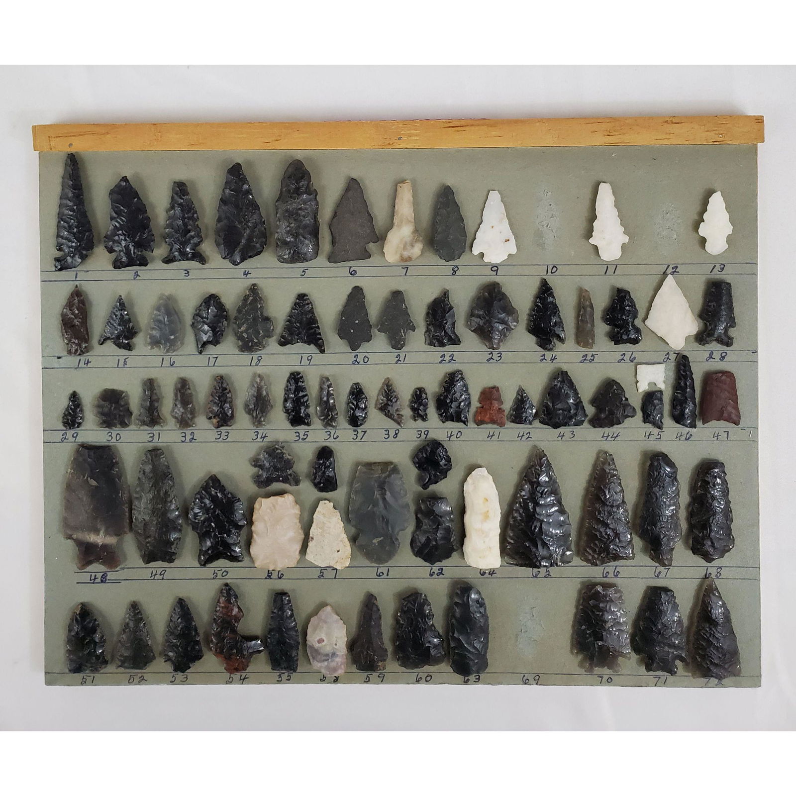Native American Indian Artifacts Arrowhead points 69 pc (1 of 10)