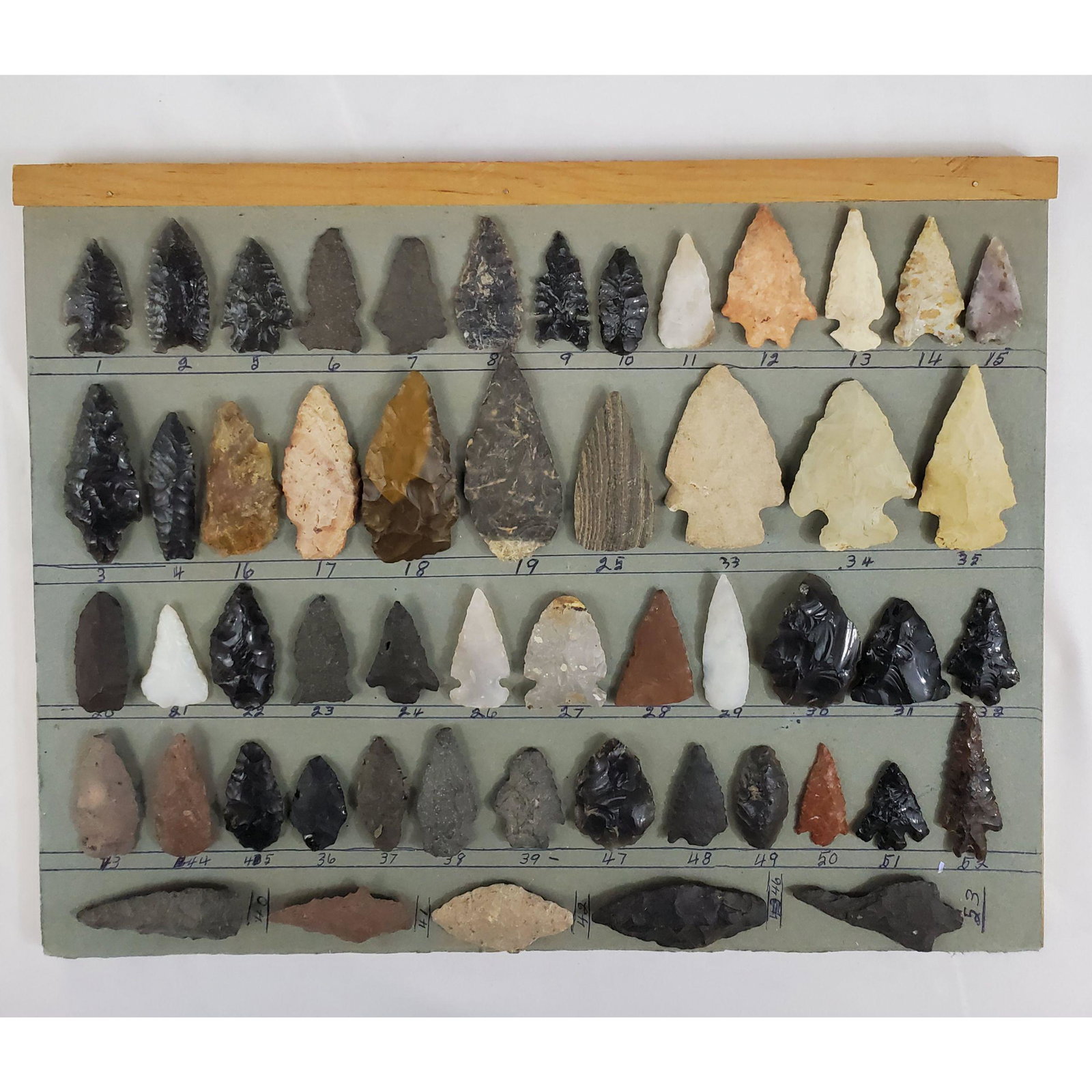 Native American Indian Artifacts Arrowhead points 53 pc (1 of 11)