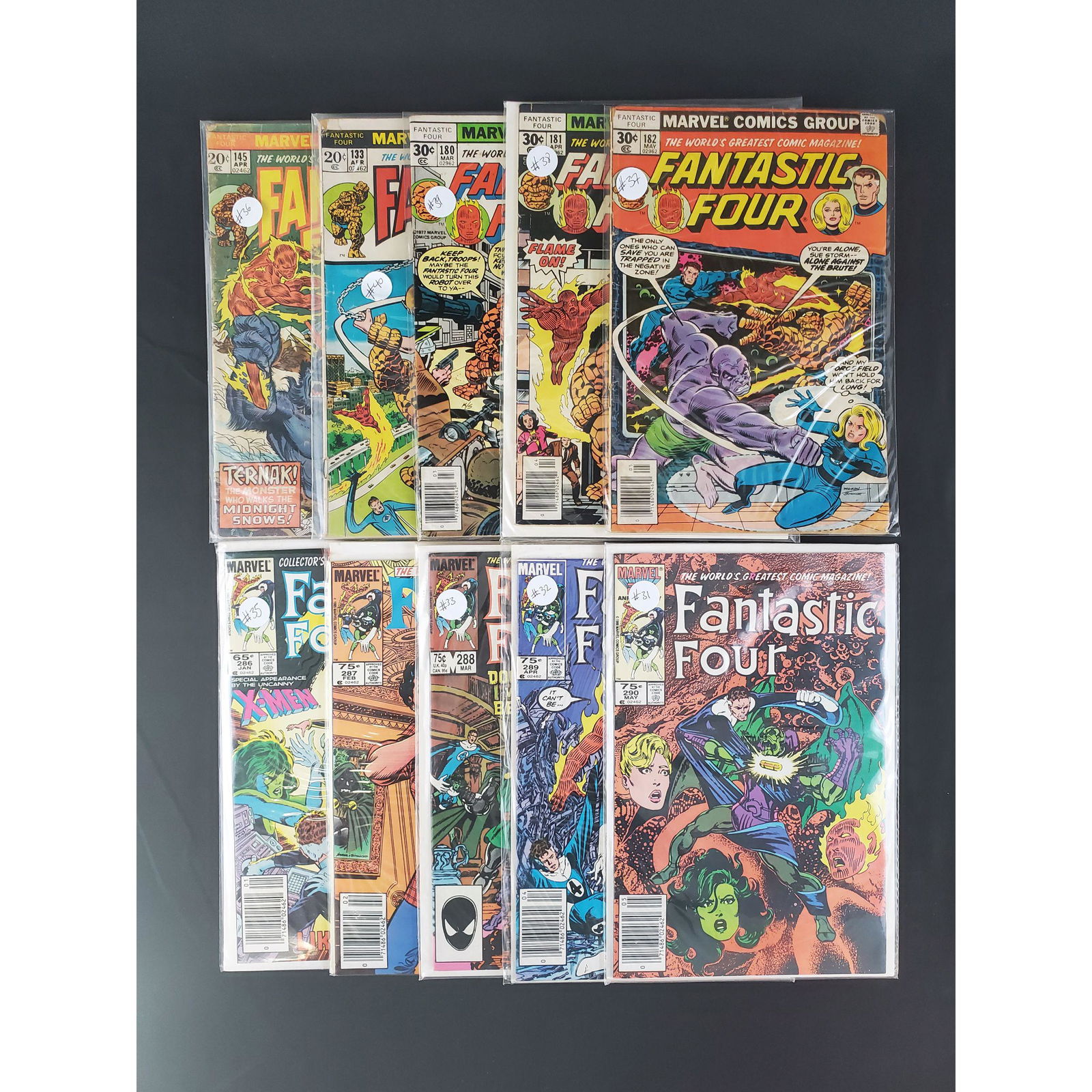 Lot Of 10 Vintage Marvel Comics Fantastic Four 20 Cents (1 of 11)