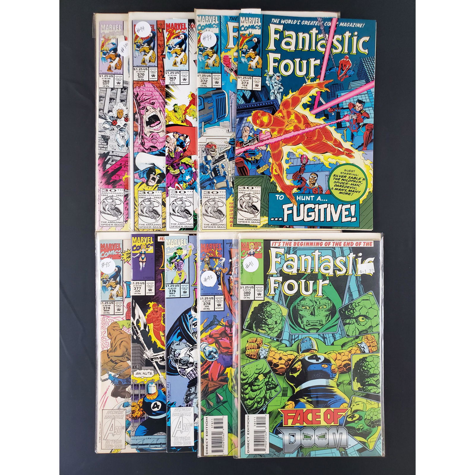 Lot of 10 Marvel Comics Fantastic Four (1 of 11)