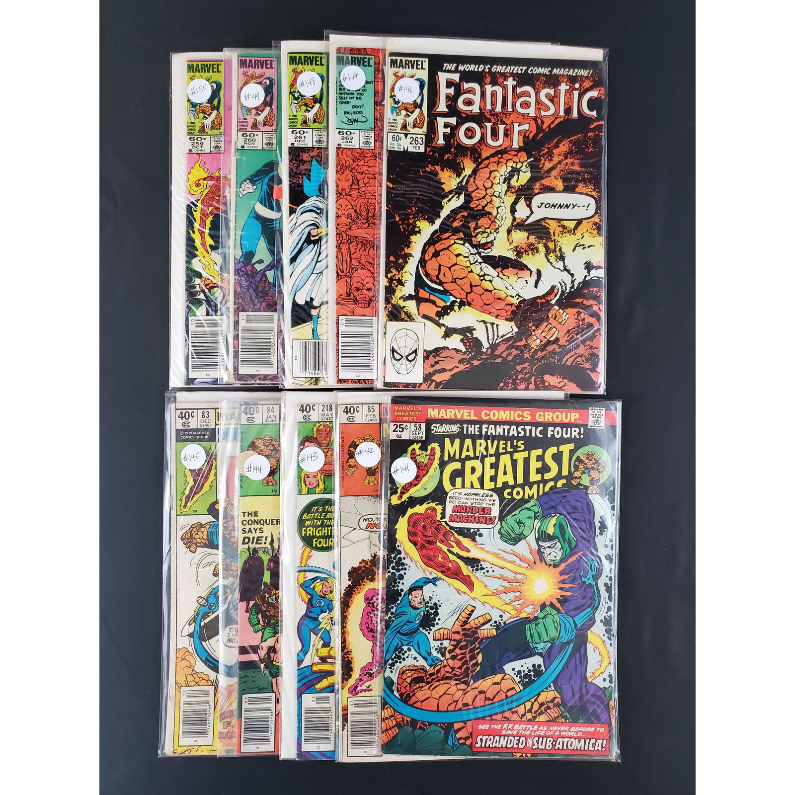 Lot of 10 Marvel Comics Fantastic Four (1 of 11)