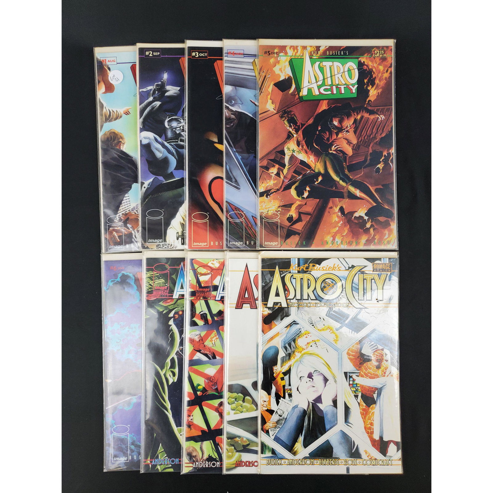 Lot of 10 Vintage Homage Comics Astro City: Kurt Busieks Astro City #1Kurt Busieks Astro City #2Kurt Busieks Astro City #3Kurt Busieks Astro City #4Kurt Busieks Astro City #5Kurt Busieks Astro City #6Kurt Busieks Astro City #7Kurt Busieks Astro