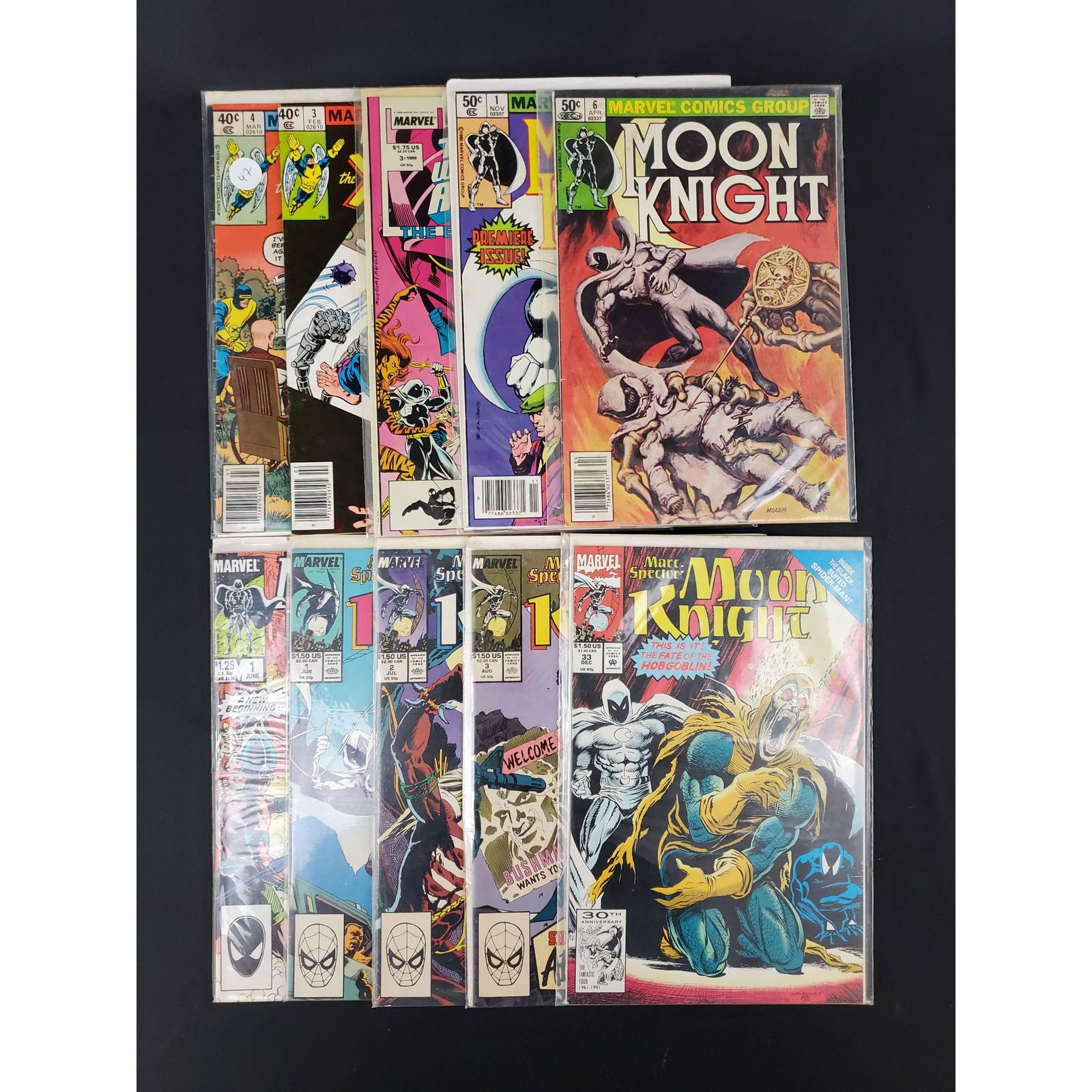 Lot of 10 marvel comics X-MEN & AVENGERS & MOON KNIGHT (1 of 11)
