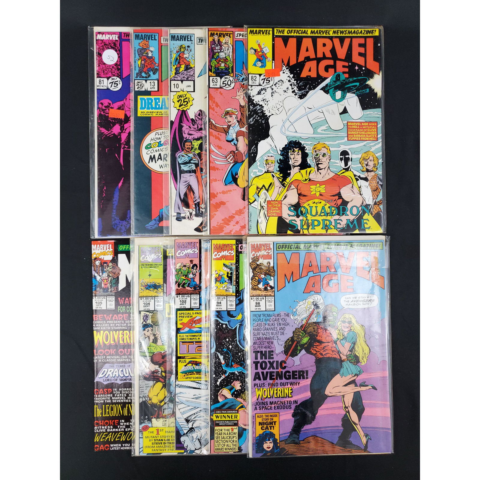 Lot of 10 Marvel Comics Marvel Age & Ironman (1 of 11)