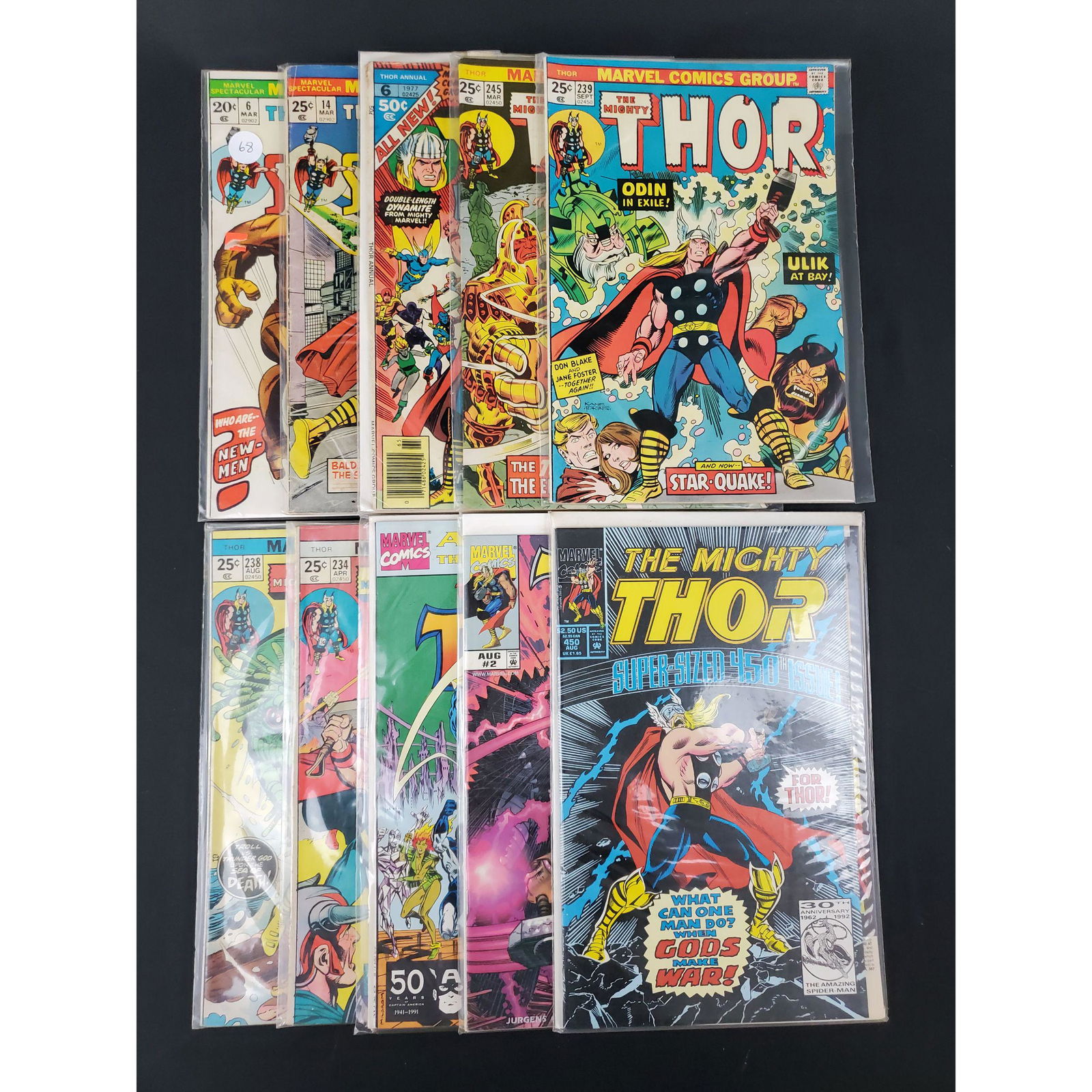Lot Of 10 Vintage Marvel Comics THE MIGHTY THOR (1 of 11)