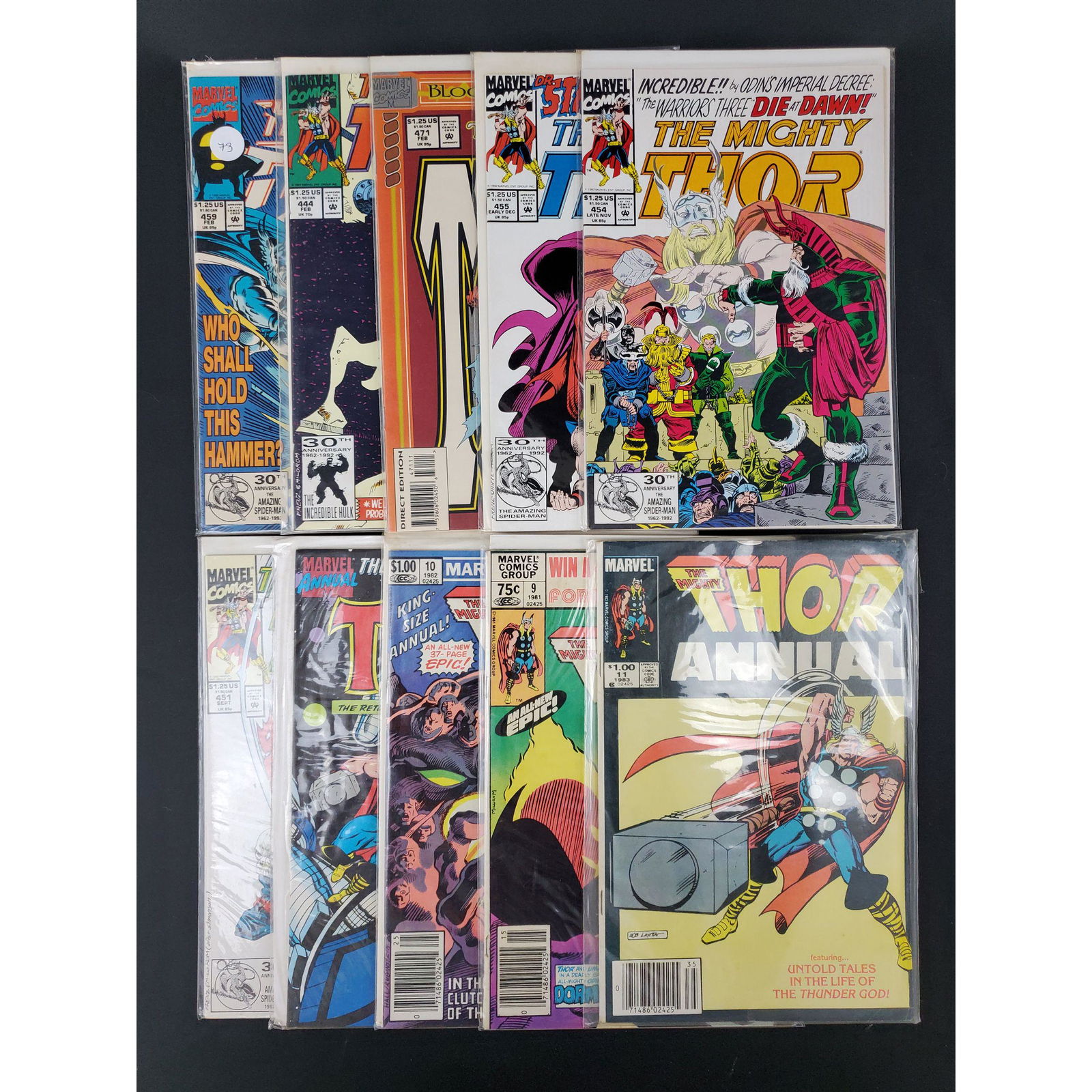 Lot Of 10 Vintage Marvel Comics THE MIGHTY THOR (1 of 11)