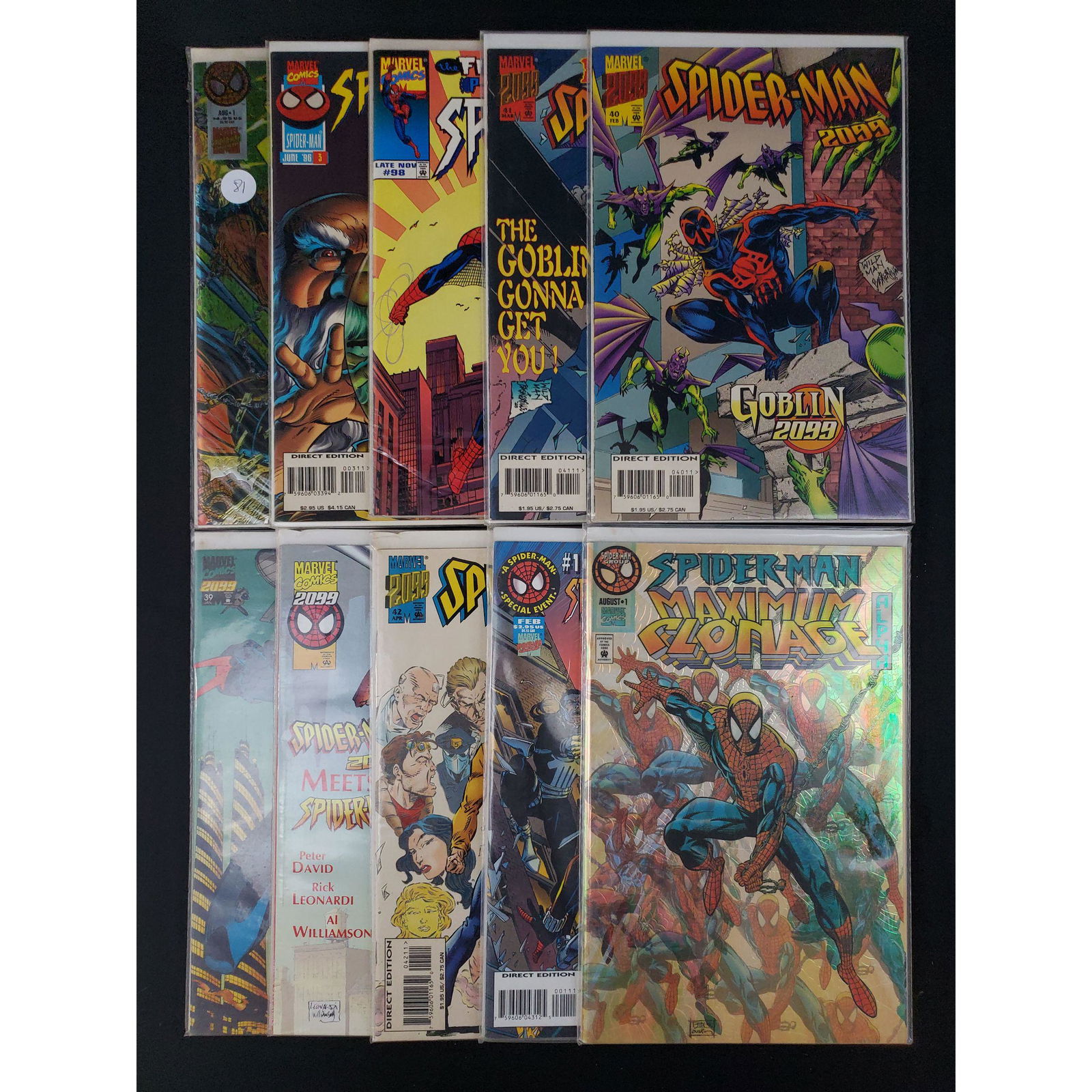 Lot Of 10 Vintage Marvel Comics Assorted Spider-Man (1 of 11)