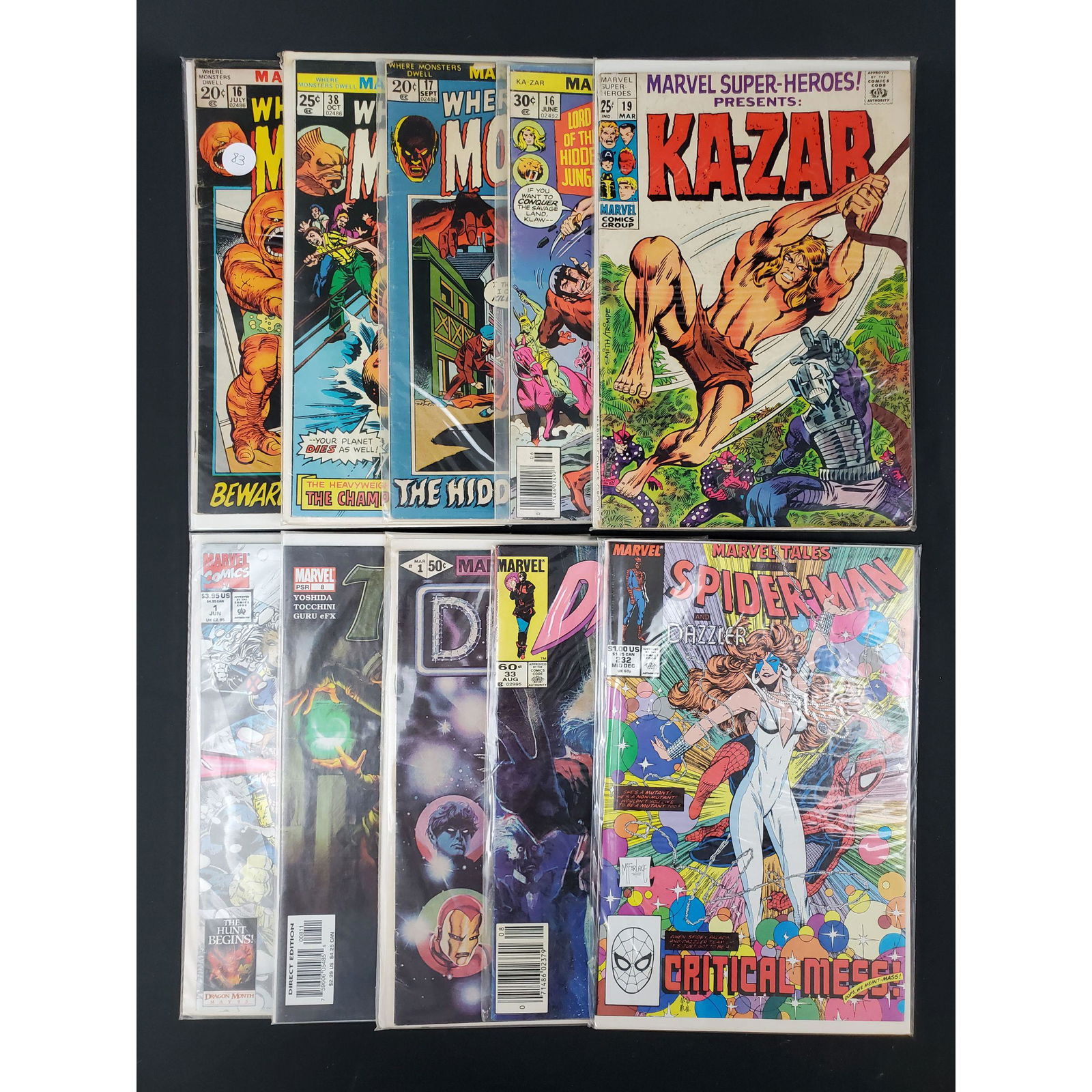 Lot Of 10 Vintage Marvel Comics Assorted (1 of 11)