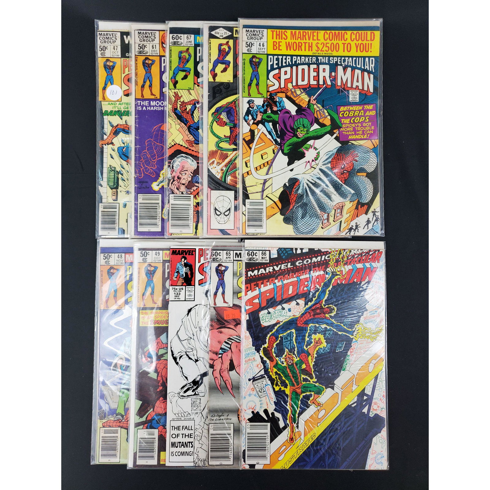 Lot Of 10 Vintage Marvel Comics Spectacular Spiderman (1 of 11)