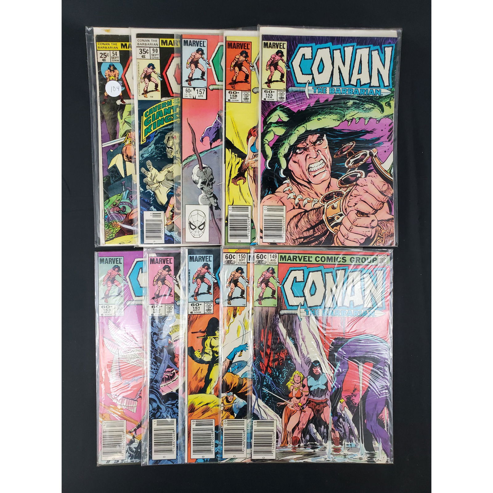 Lot Of 10 Vintage Marvel Comics Conan The Barbarian (1 of 11)