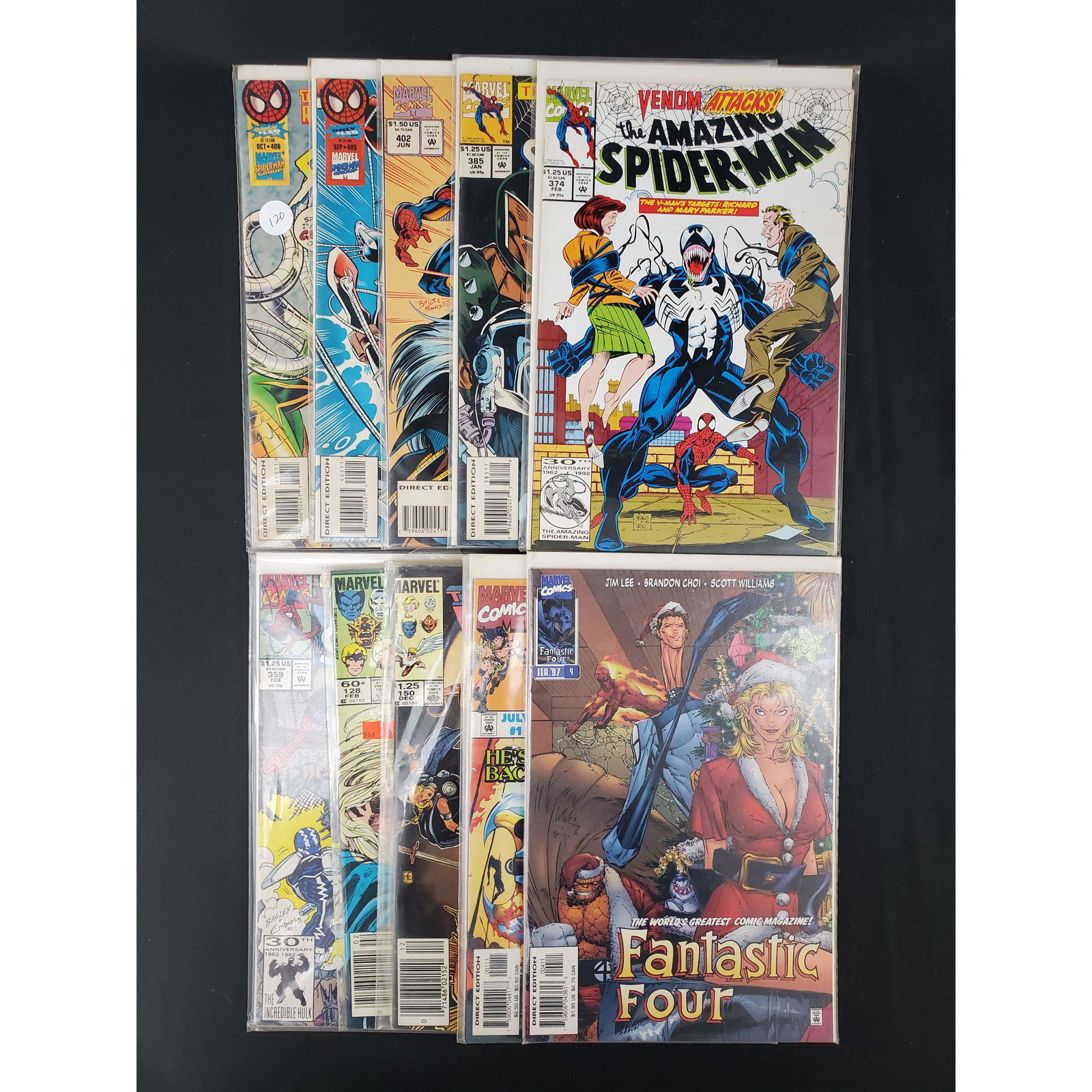 Lot Of 10 Vintage Marvel Comics Assorted Spider-Man/Con (1 of 11)