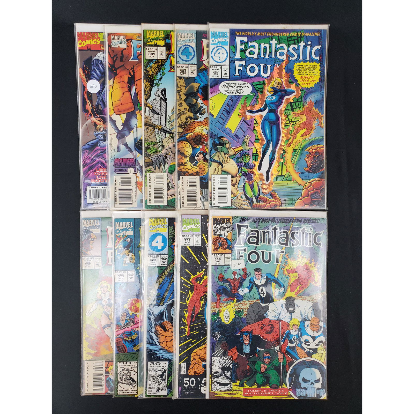 Lot Of 10 Vintage Marvel Comics Assorted Fantastic 4 (1 of 11)
