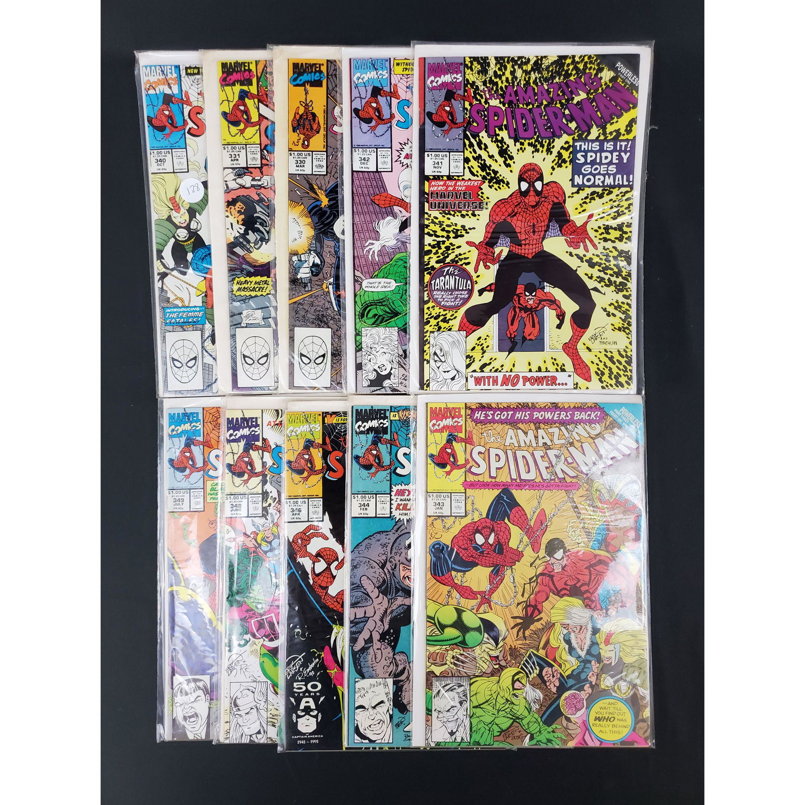 Lot Of 10 Vintage Marvel Comics Amazing Spider-Man (1 of 11)