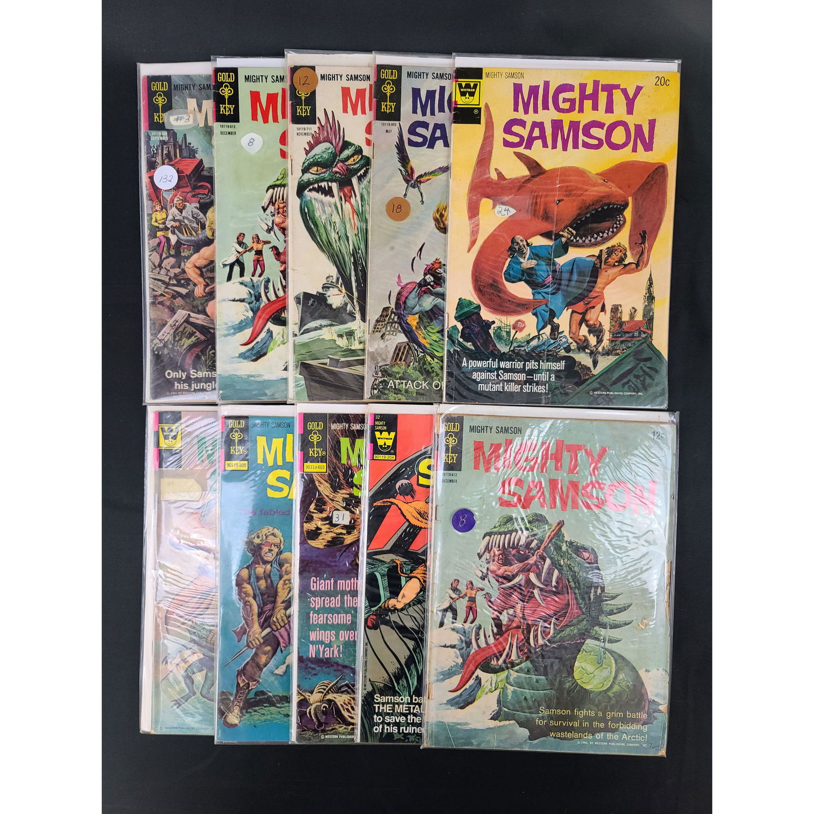 Lot Of 10 Gold Key Mighty Sampson (1 of 11)