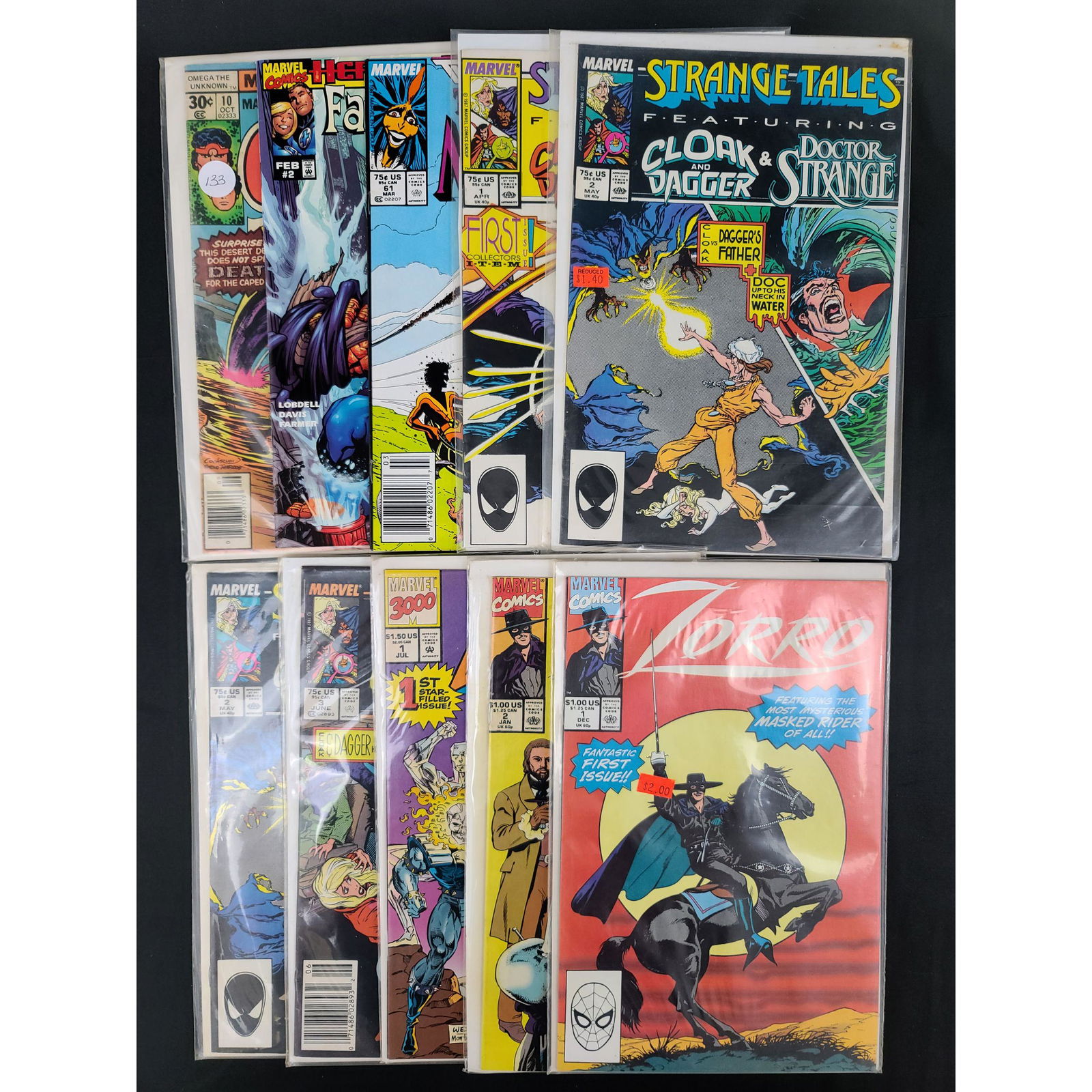 Lot Of 10 Vintage Marvel Comics Assorted Zorro/Fantasti (1 of 11)