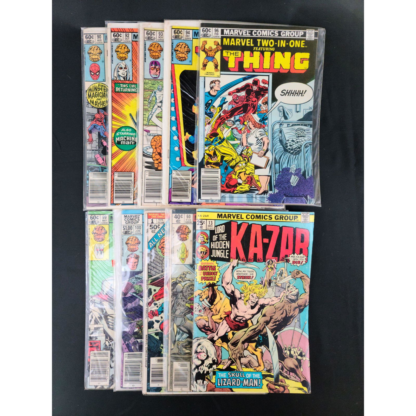 Lot Of 10 Vintage Marvel Comics Assorted The Thing/Ka- (1 of 10)