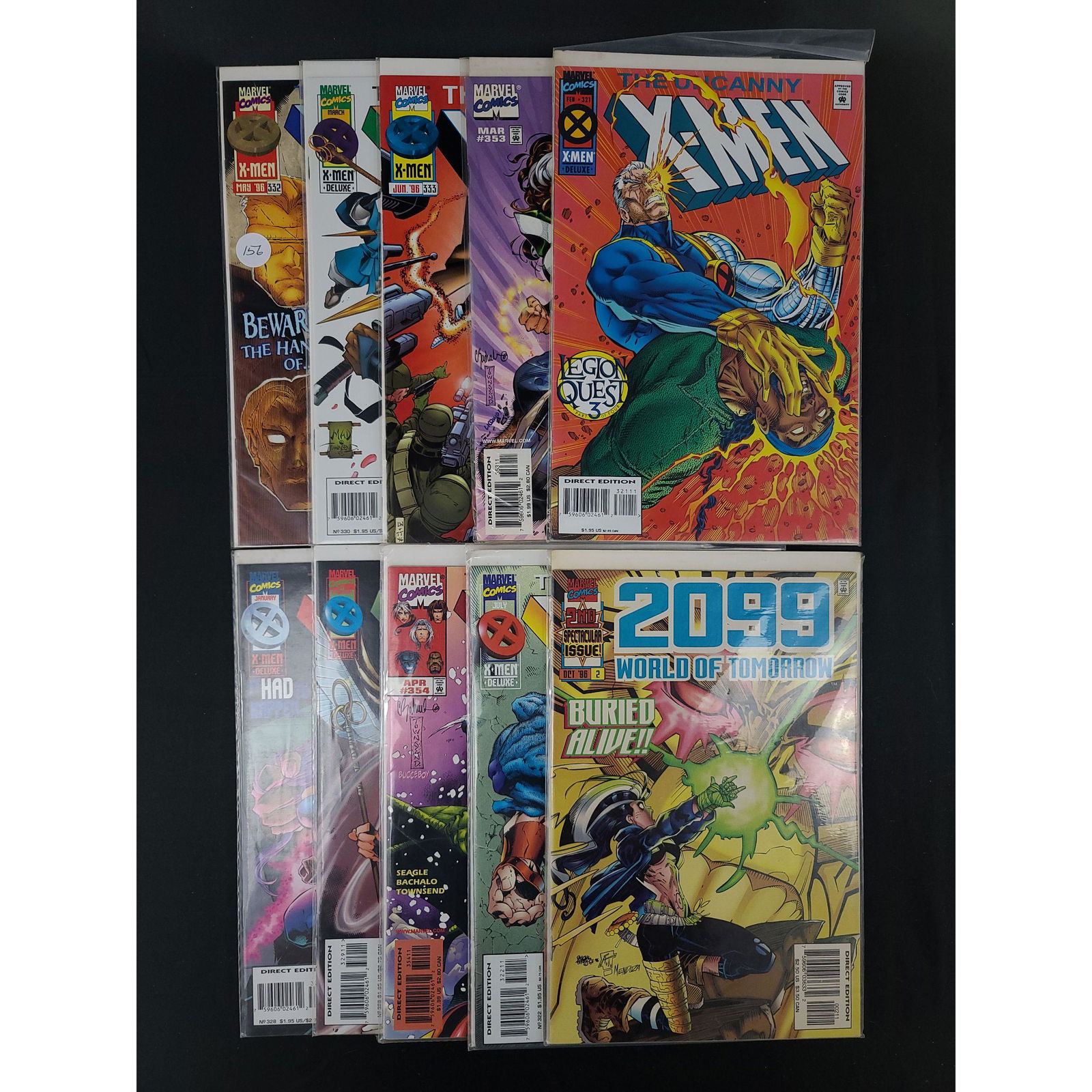 Lot Of 10 Vintage Marvel Comics Uncanny X-MEN (1 of 11)