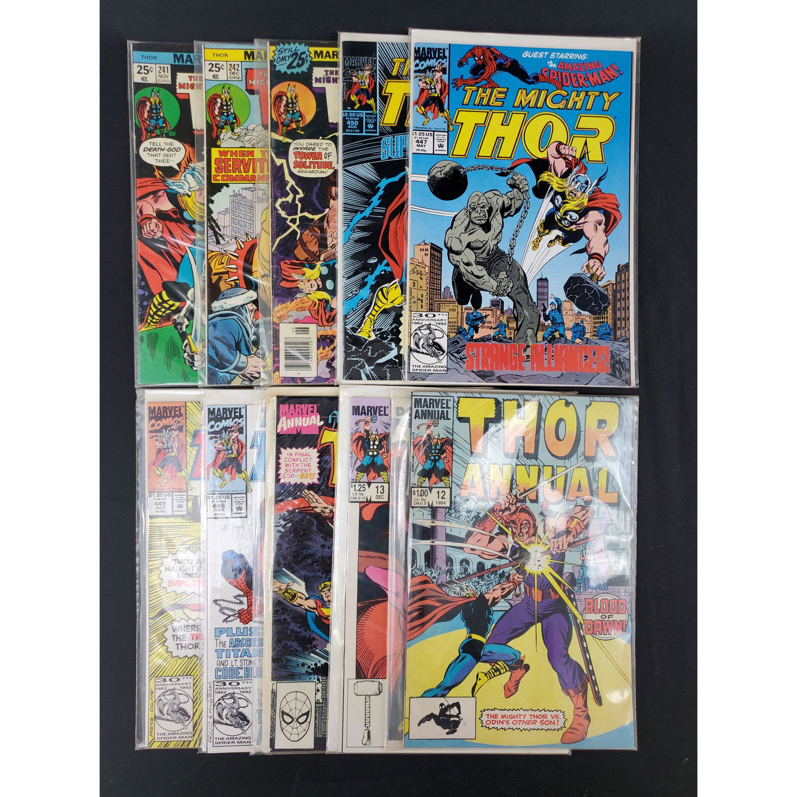 Lot Of 10 Vintage Marvel Comics The Mighty THOR (1 of 11)