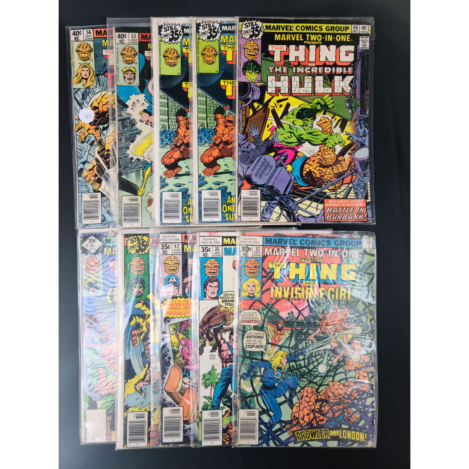 Lot Of 10 Vintage Marvel Comics Assorted The Thing (1 of 11)