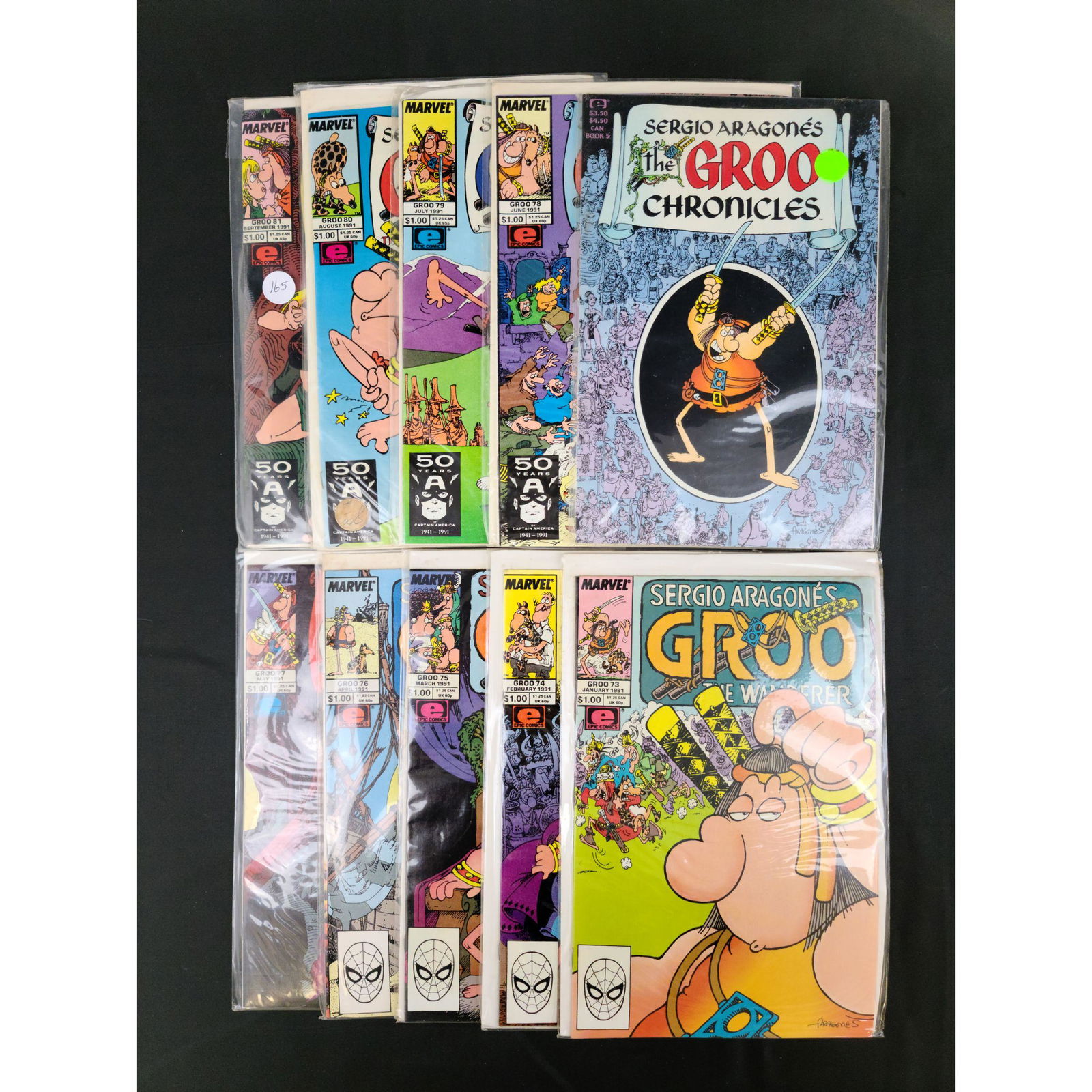 Lot Of 10 Vintage Marvel Comics Groo The Wanderer (1 of 11)
