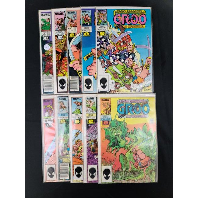 Lot Of 10 Vintage Marvel Epic Comics Groo The Wanderer (1 of 11)