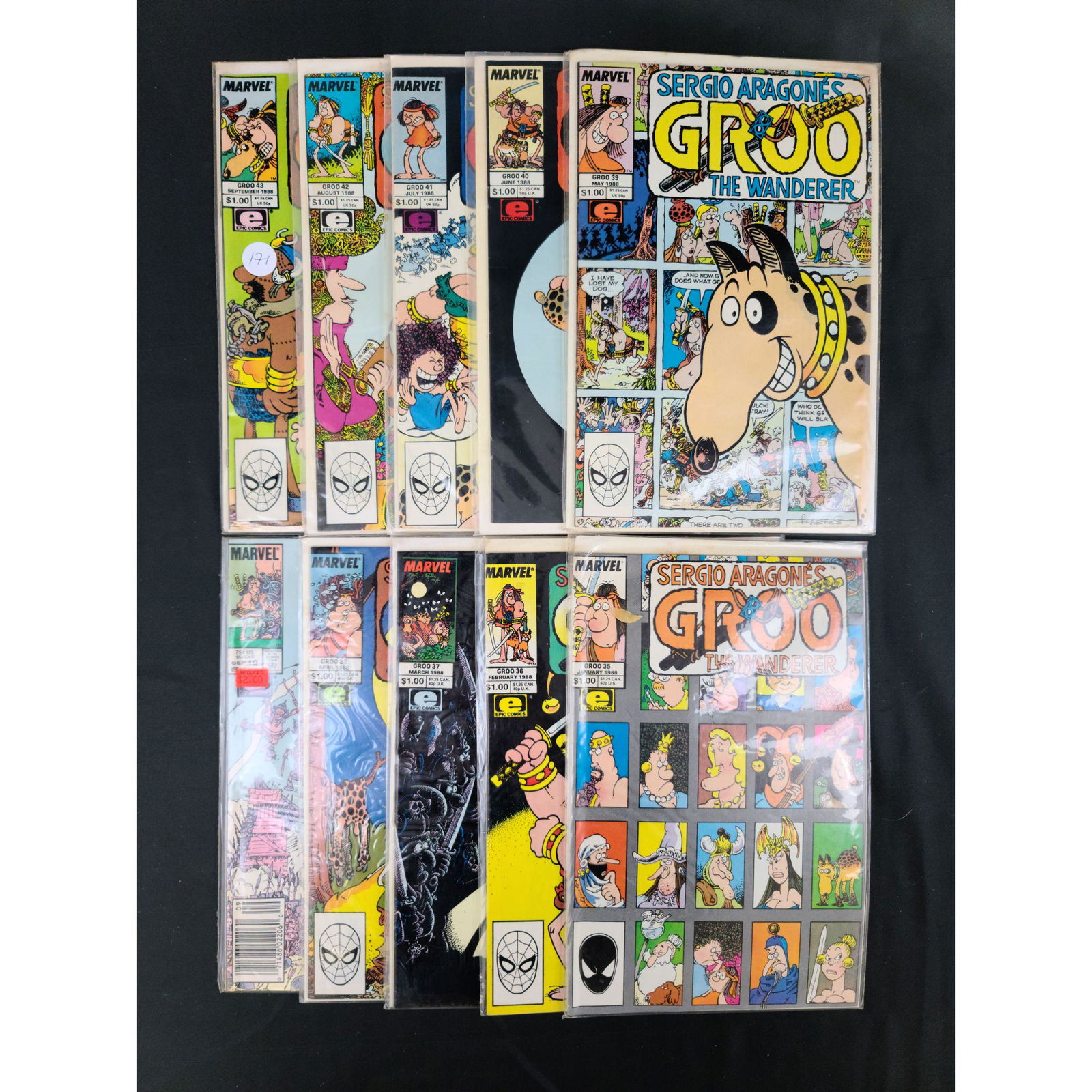 Lot Of 10 Vintage Marvel Epic Comics Groo The Wanderer (1 of 10)