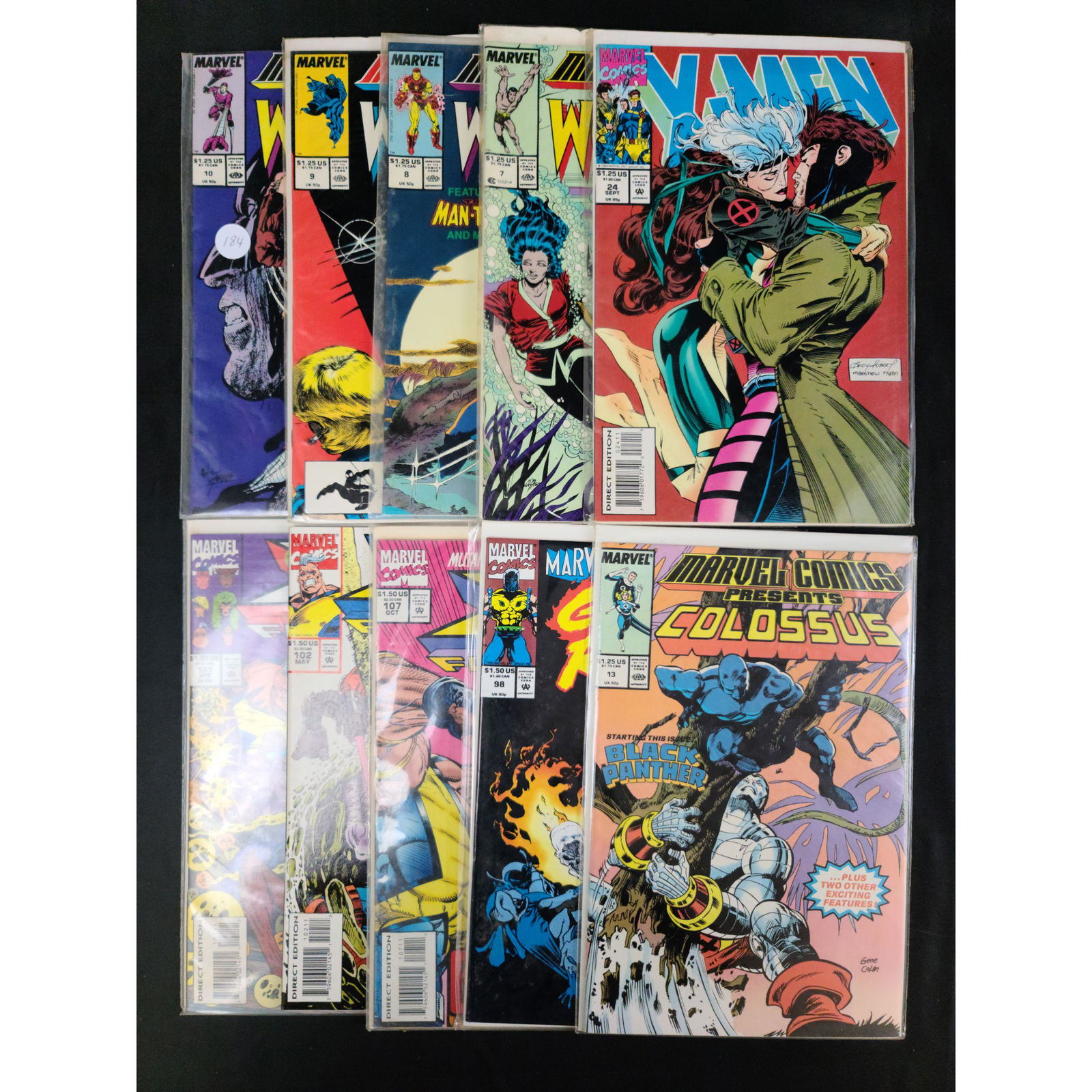 Lot Of 10 Vintage Marvel Comics Assorted Wolverine/X-Me (1 of 11)