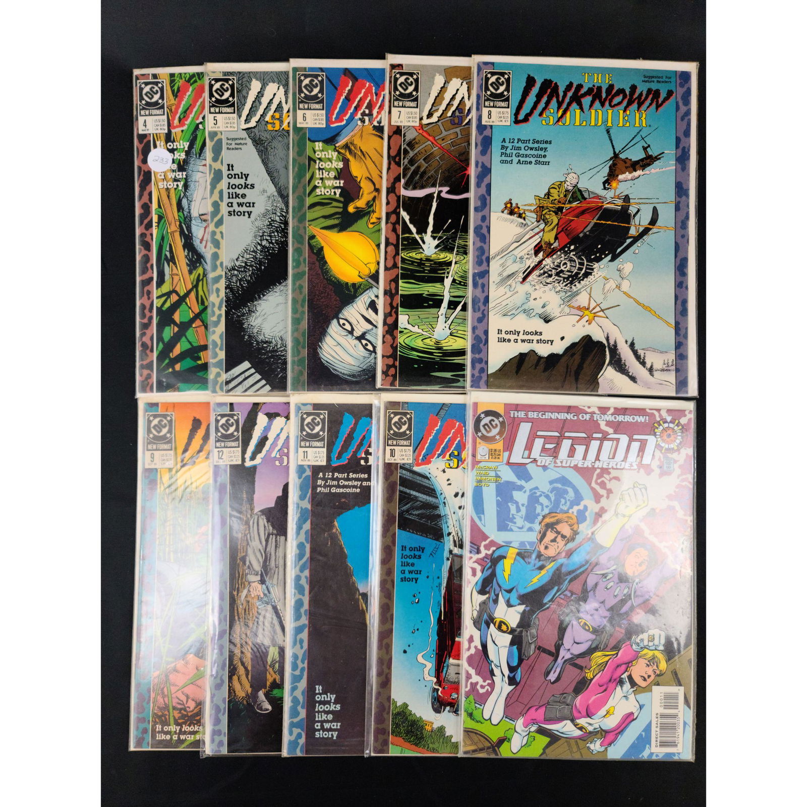 Lot Of 10 Vintage DC Comics The Unknown Soldier (1 of 11)