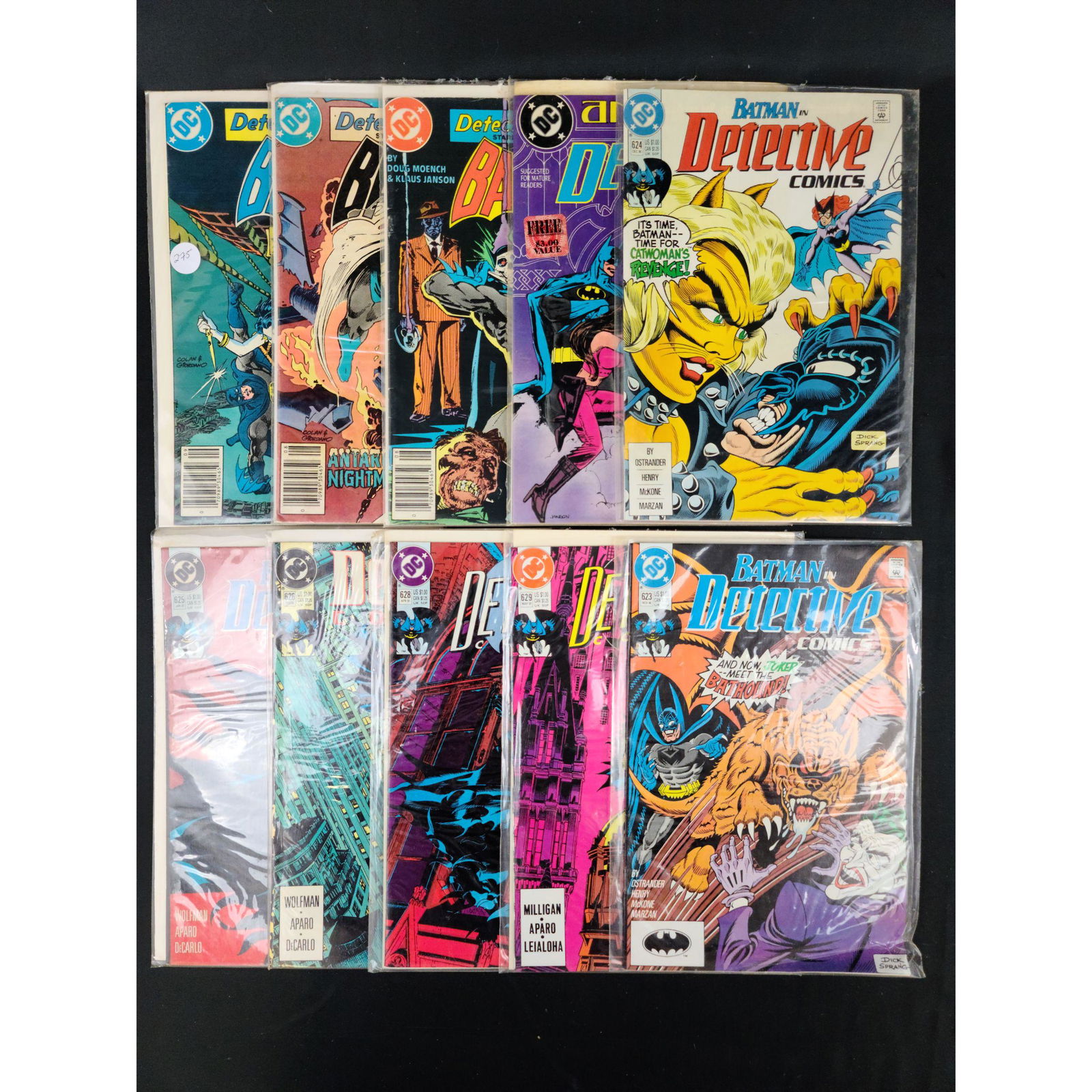 Lot Of 10 DC Detective Comics Batman (1 of 11)