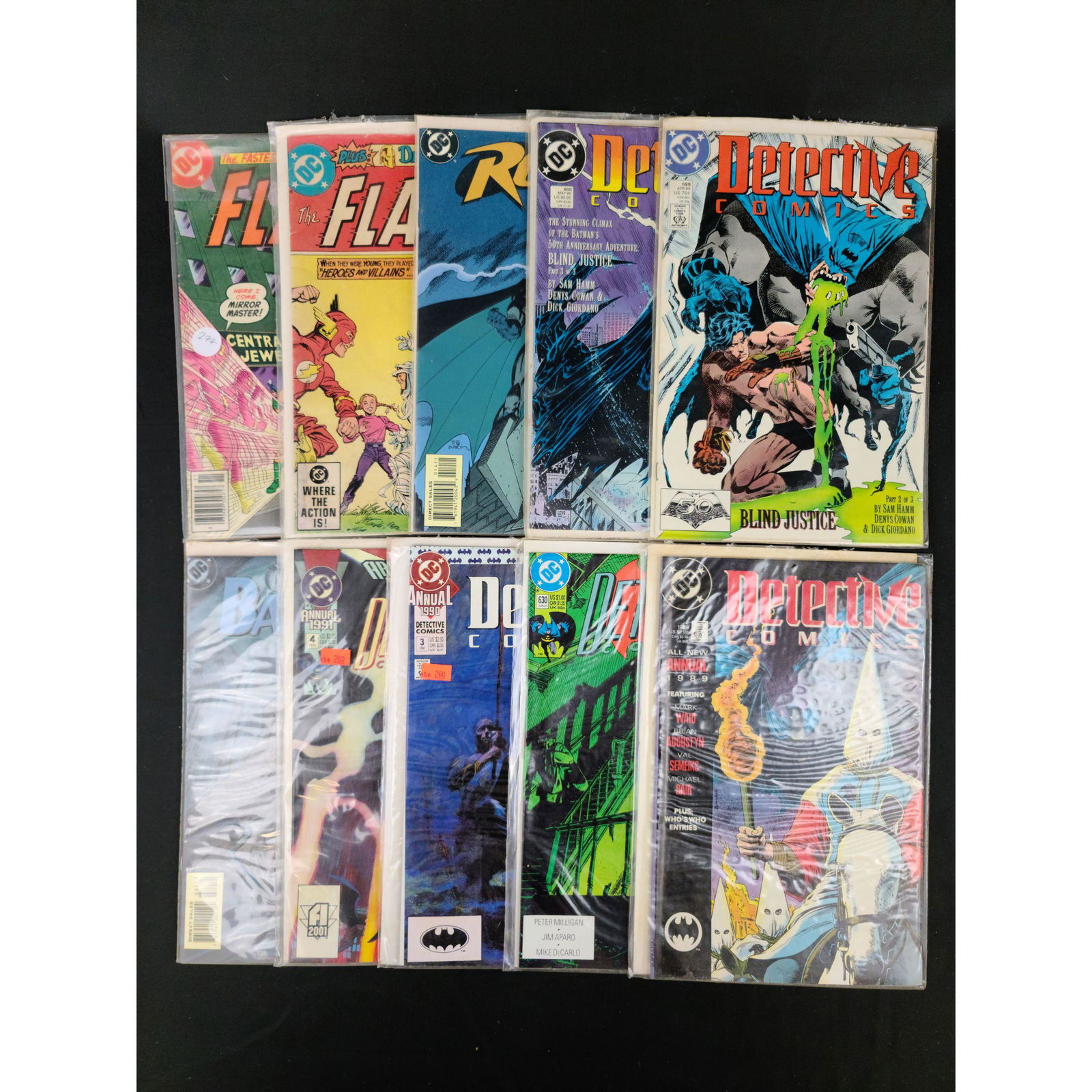 Lot Of 10 DC Detective Comics Batman/Flash/Robin (1 of 11)