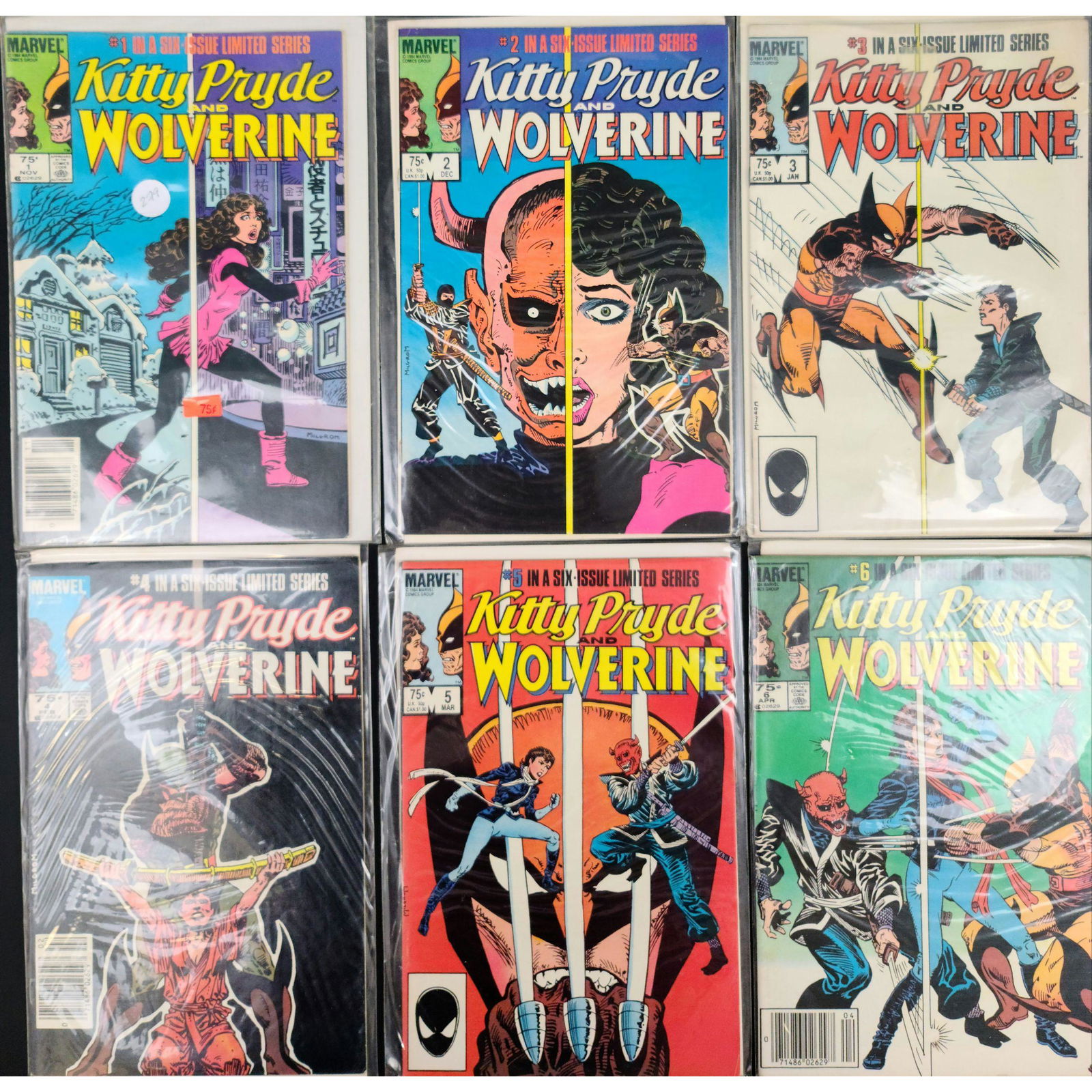 Marvel Comics 6 Issues LIMITED Kitty Pryde & Wolverine (1 of 7)