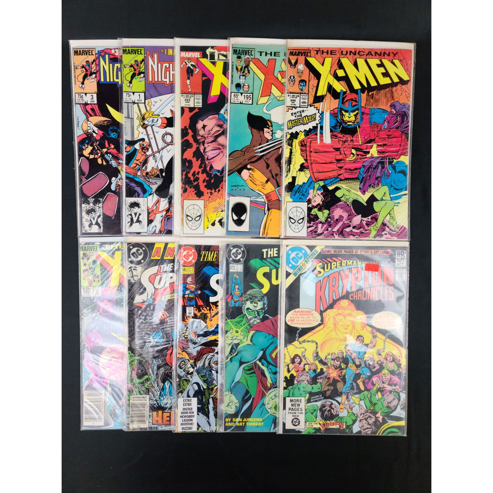 10 Marvel DC Comics X-MEN SUPERMAN NIGHT CRAWLER (1 of 11)