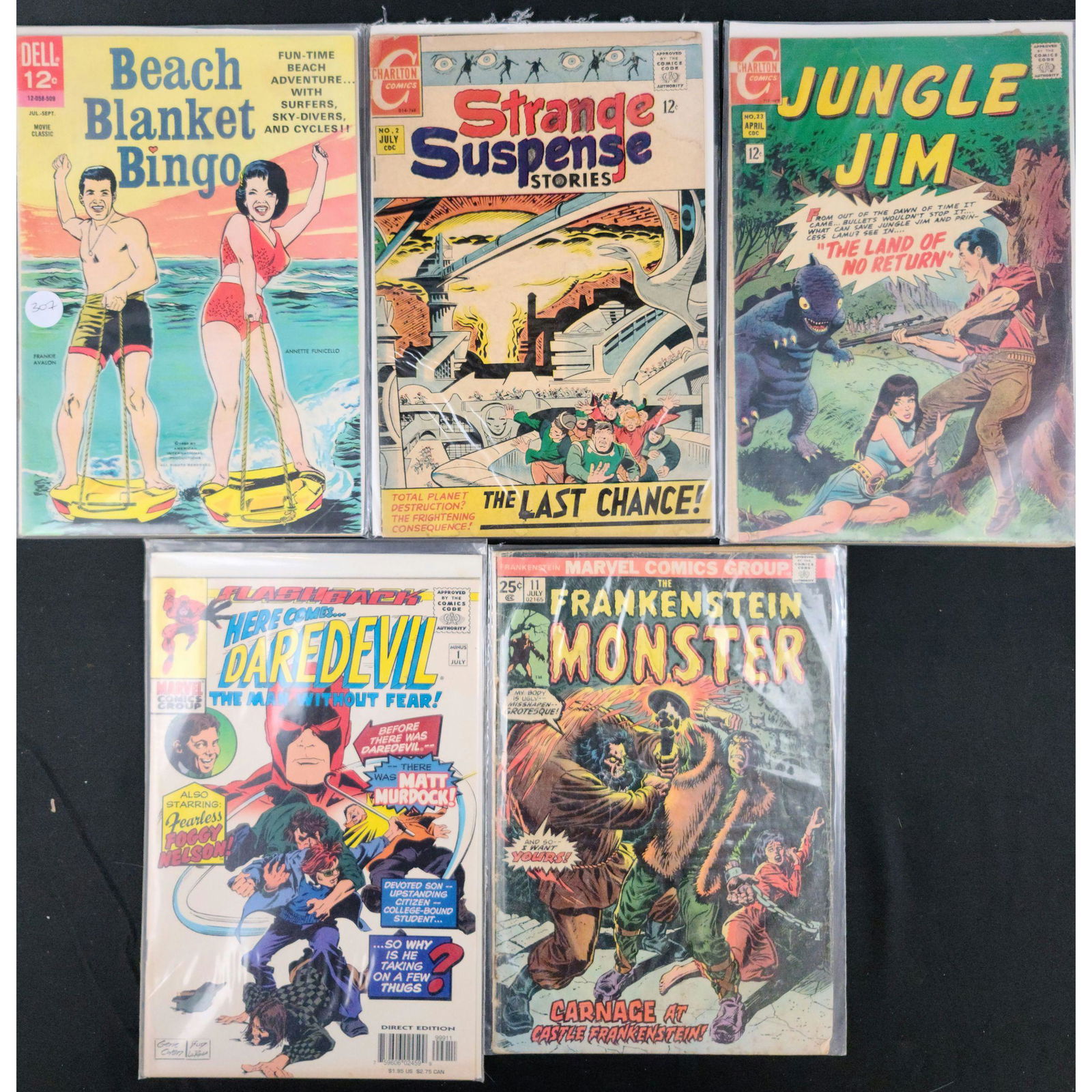 5 Vintage Comic Books DELL CHARLTON COMICS AND MARVEL (1 of 6)