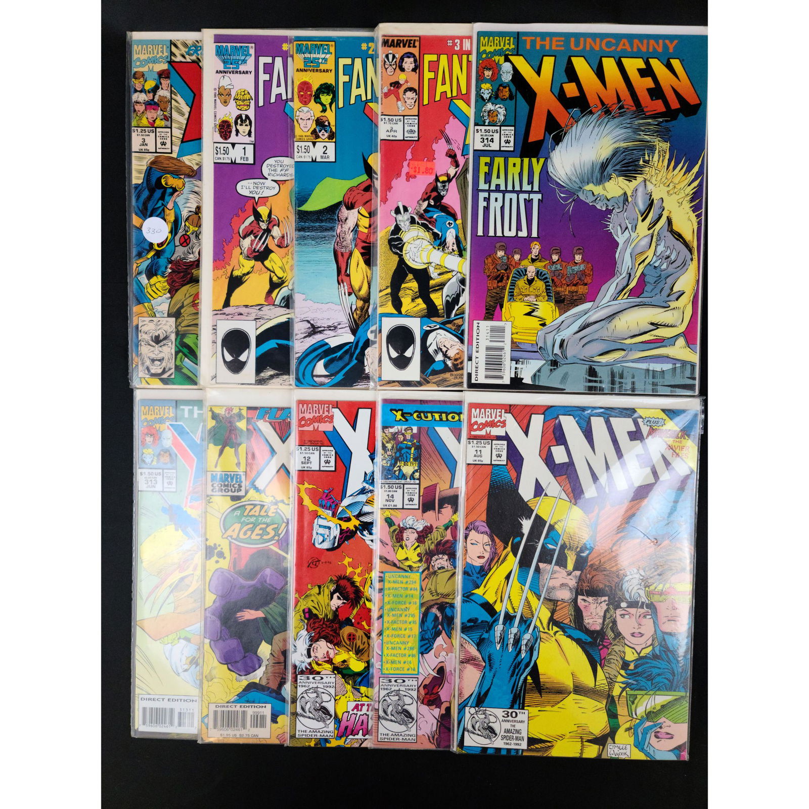 Lot Of 10 Vintage Marvel Comics Assorted X-MEN (1 of 10)